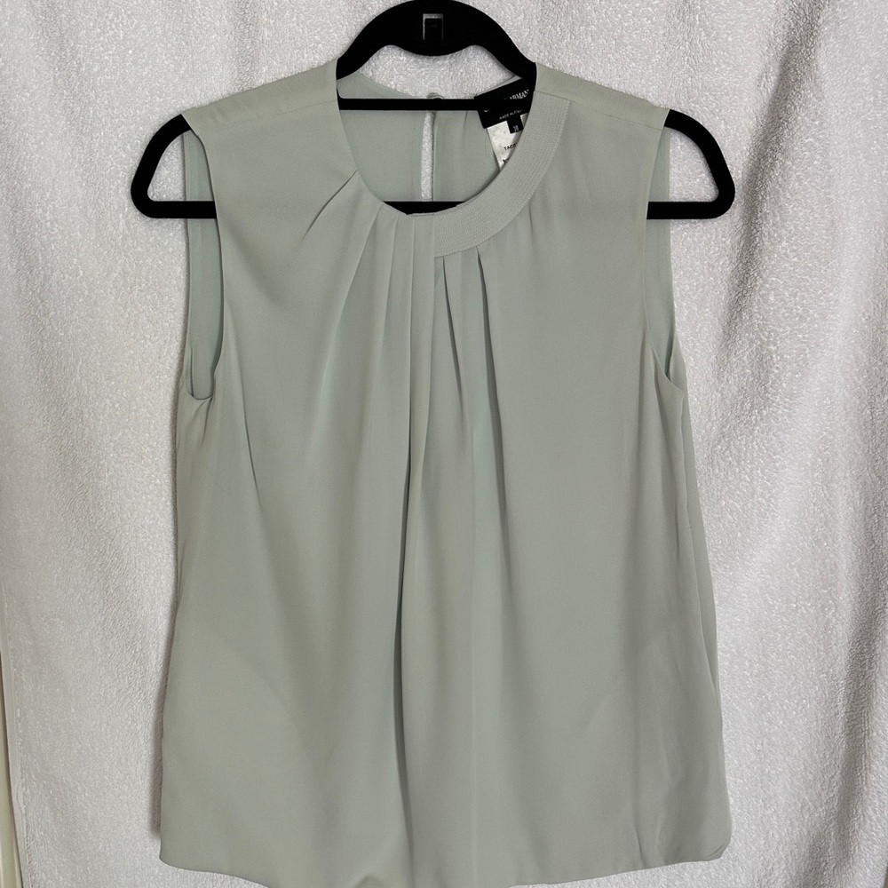 Giorgio Armani Light Gray Sleeveless Blouse